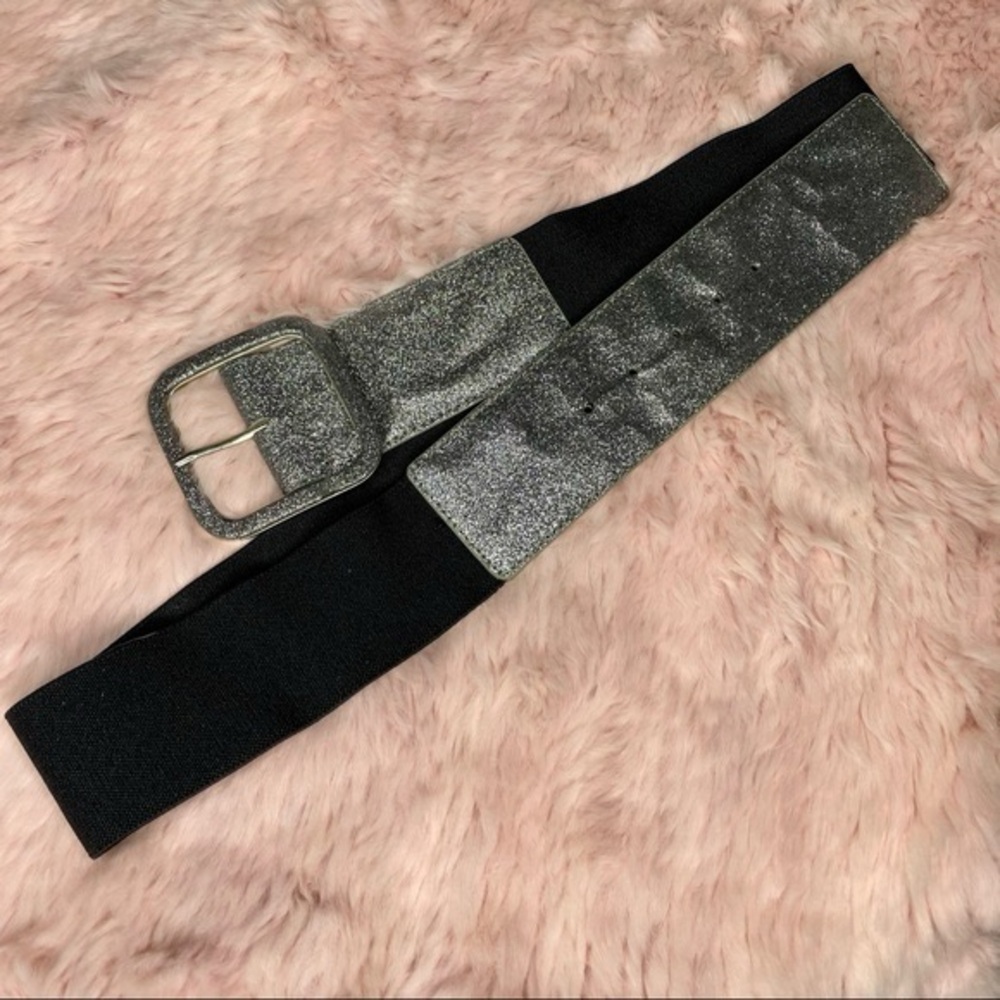 Lane Bryant Silver Glitter Belt